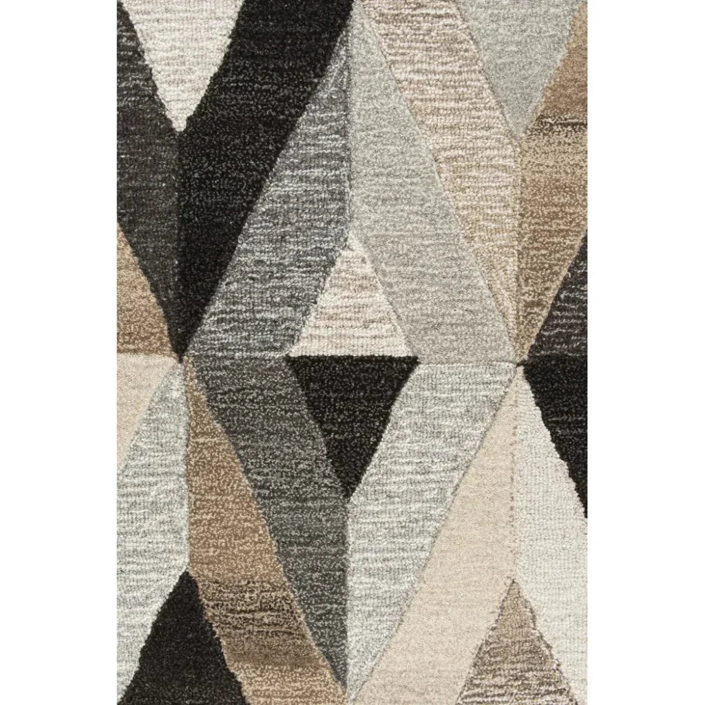 Clay Geometric Gray Large Area Rugs For Living Room -- gray