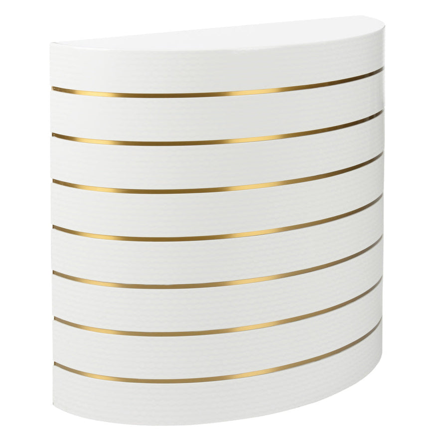 Chelsea House Luna Wooden White Console Table