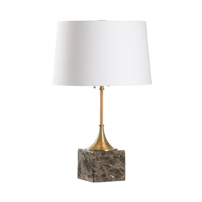 Wildwood Alsace Natural Brown Marble Base Table Lamp