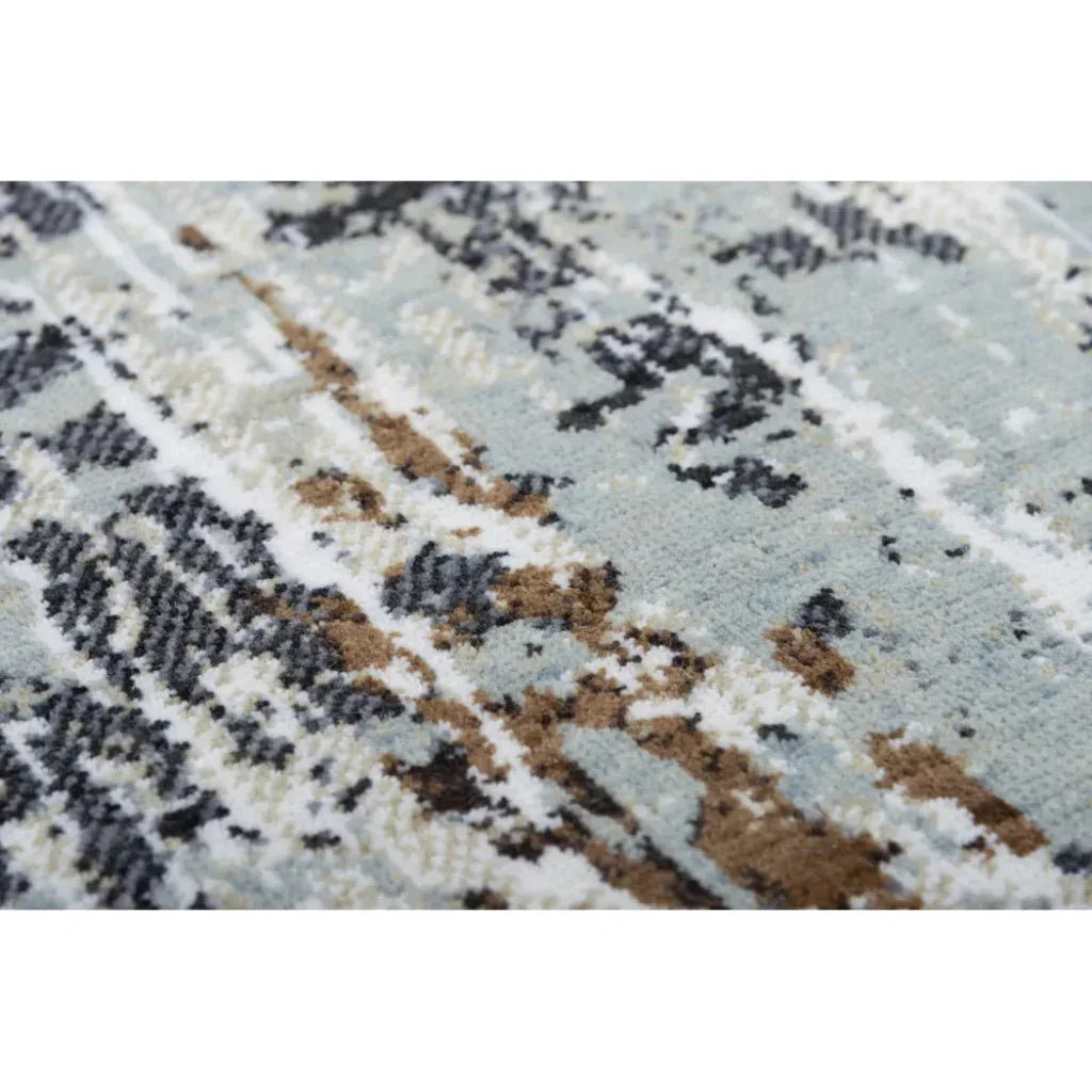 Beba Abstract Light Gray Large Area Rugs - LOOMLAN - LOOMLAN - Area Rugs