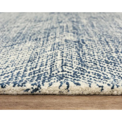 Cacy Chevron Navy Area Rugs For Living Room - LOOMLAN - LOOMLAN - Area Rugs