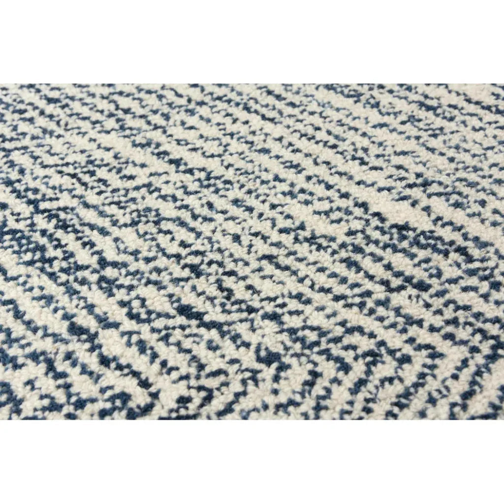 Cacy Chevron Navy Area Rugs For Living Room - LOOMLAN - LOOMLAN - Area Rugs