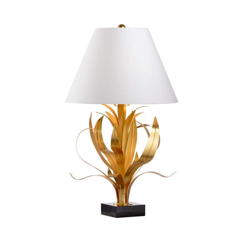 Wildwood Lilith Gold Leaf Vintage Inspired Table Lamp