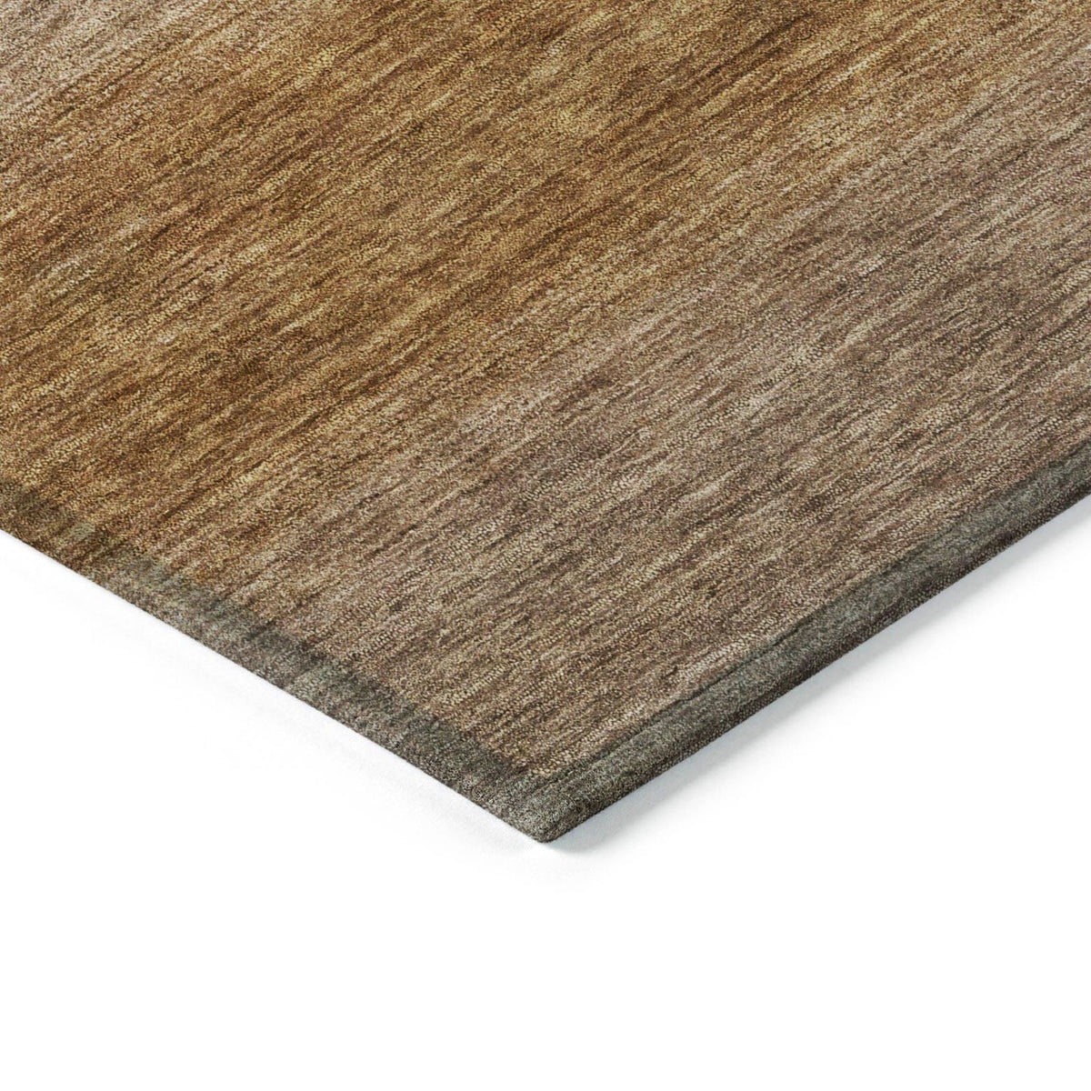 Haelius Brown Washable Indoor-Outdoor Rug