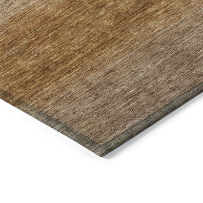 Haelius Brown Washable Indoor-Outdoor Rug