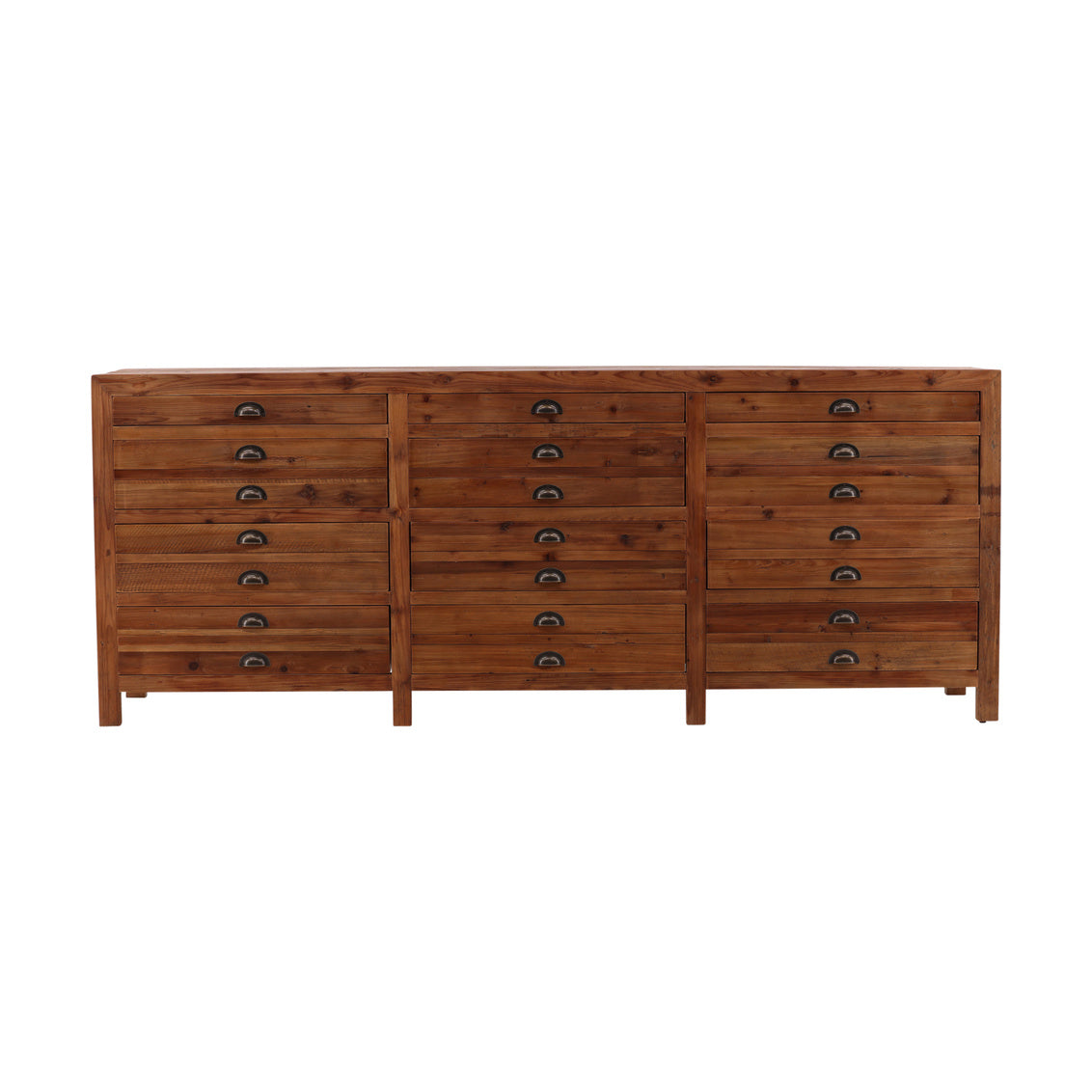 Furniture Classics Apothecary Twelve Drawers Wood Dresser