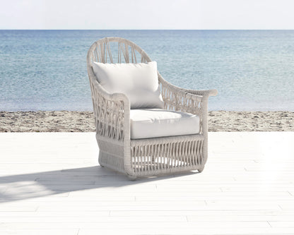 Dana Rope Premium Comfort Weather-Resistant Outdoor Wing Chair