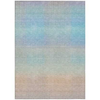 Haelor Sky Washable Indoor-Outdoor Rug
