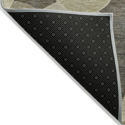 Jaelanor Brown Washable Indoor-Outdoor Rug