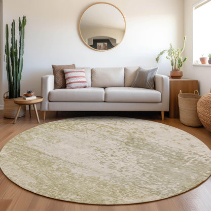 Iriain Brown Washable Indoor-Outdoor Rug