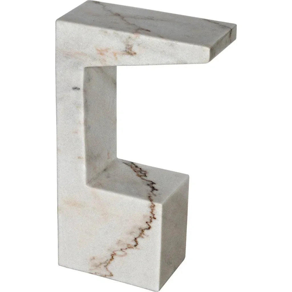 Aero Marble Accent Side Table -- view 6