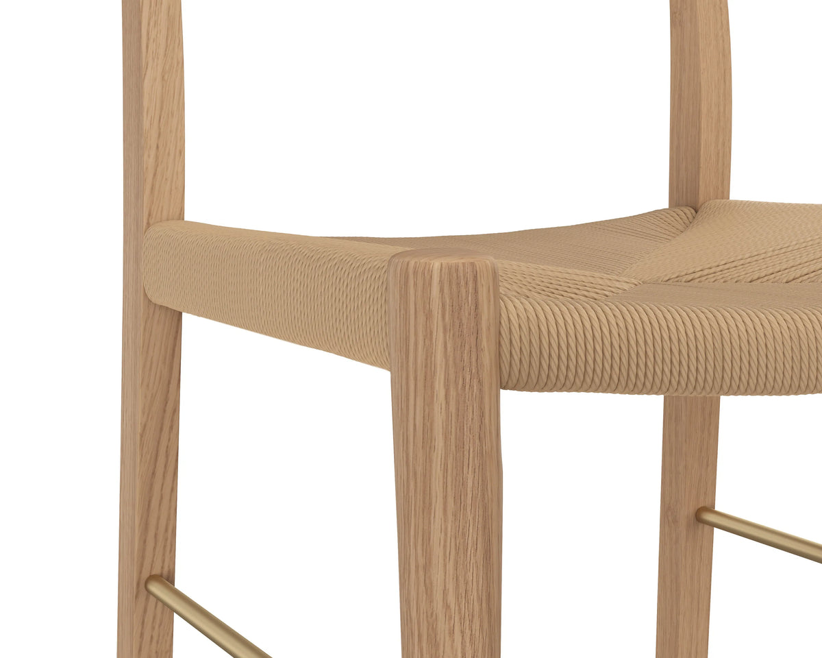 SUNPAN Bondi Rope Wooden Counter Stool