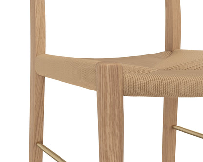 SUNPAN Bondi Rope Wooden Counter Stool