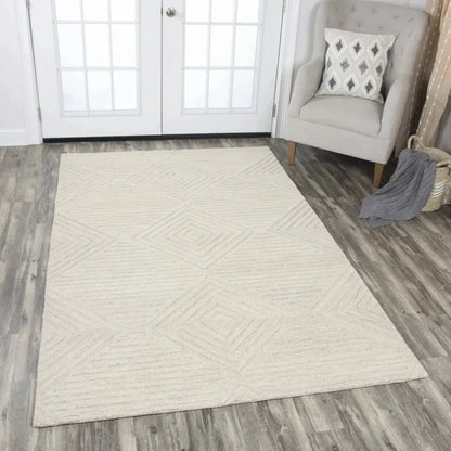 Bomb Diamond Light Beige Large Area Rugs -- beige