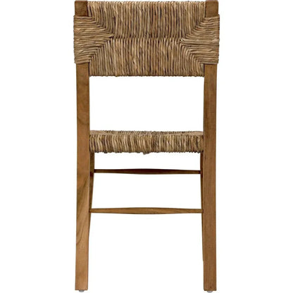 Noir Faley Teak Wood Armless Dining Chair
