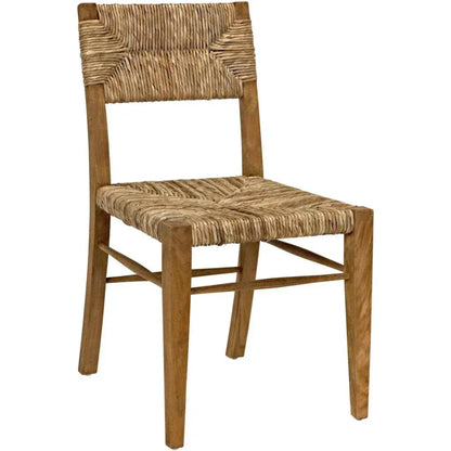 Noir Faley Teak Wood Armless Dining Chair