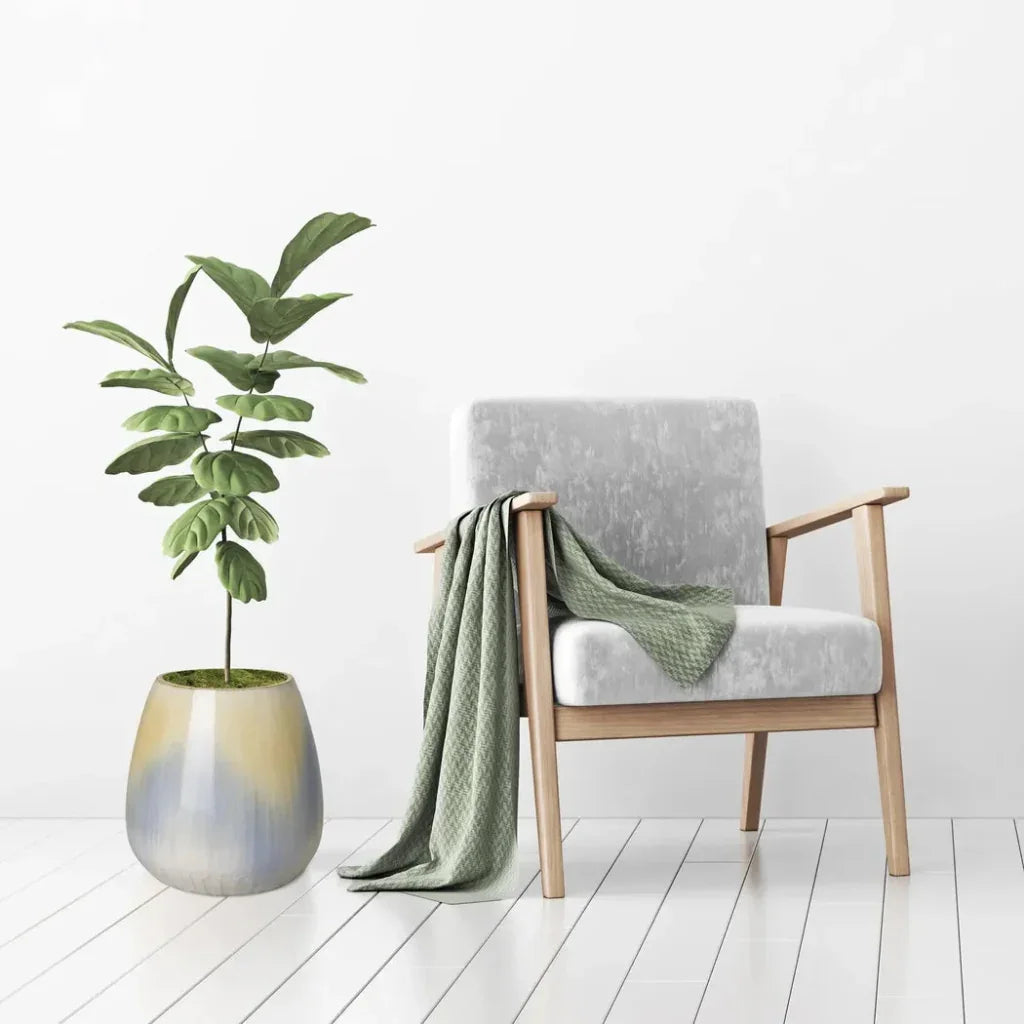 Falling Rain Ceramic Cup Planter - LOOMLAN - Planters