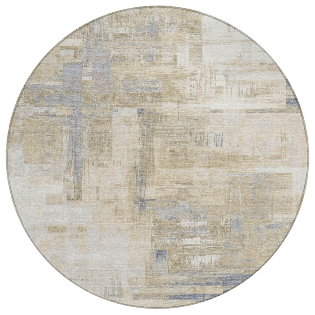 LOOMLAN Rugs Fayra Ivory Washable Indoor-Outdoor Rug