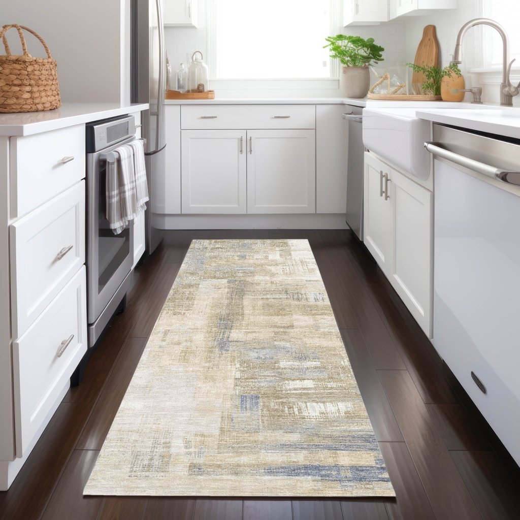 LOOMLAN Rugs Fayra Ivory Washable Indoor-Outdoor Rug