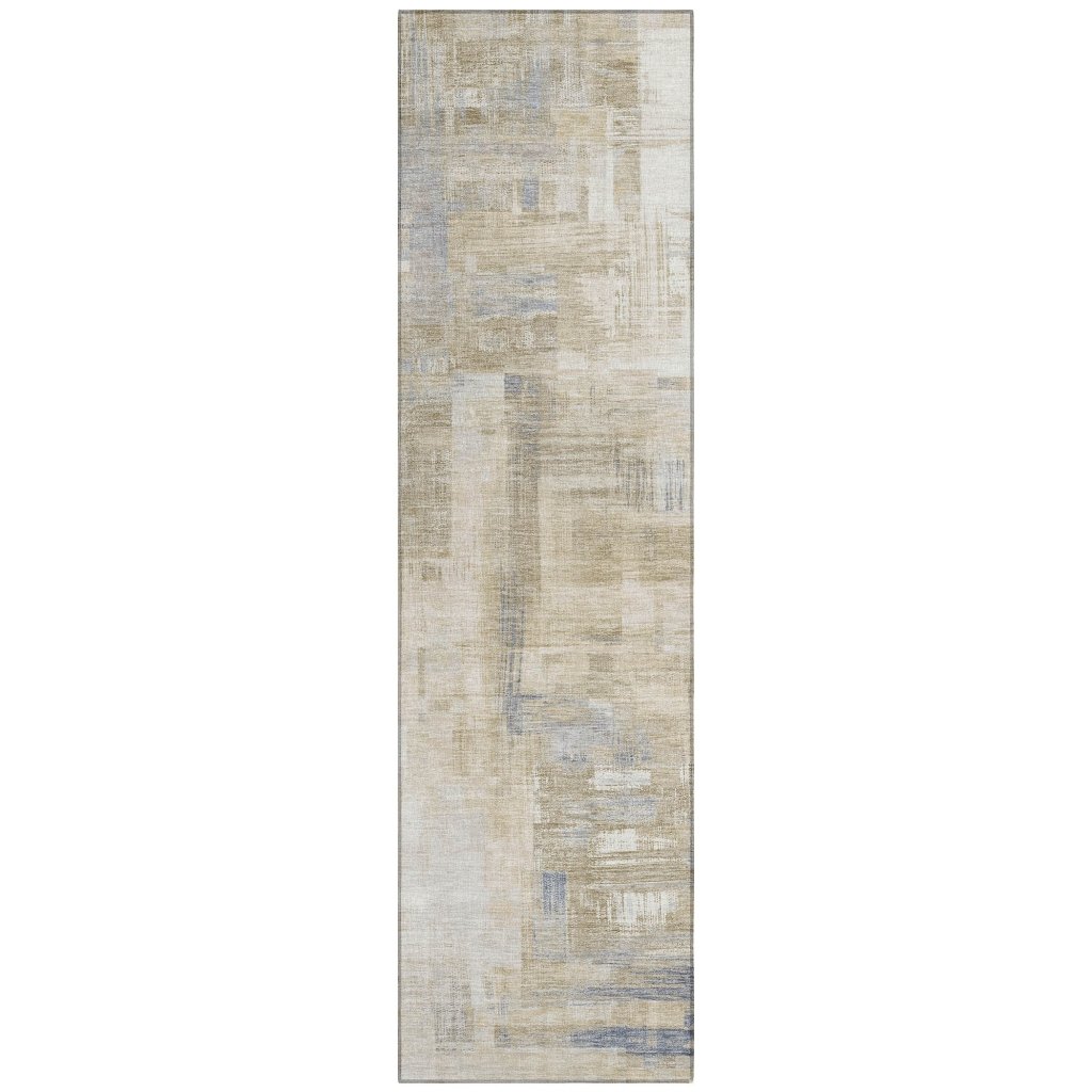 LOOMLAN Rugs Fayra Ivory Washable Indoor-Outdoor Rug