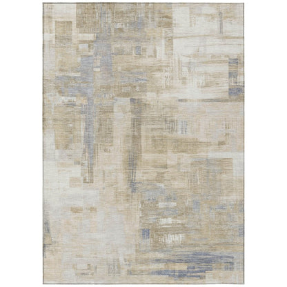 LOOMLAN Rugs Fayra Ivory Washable Indoor-Outdoor Rug