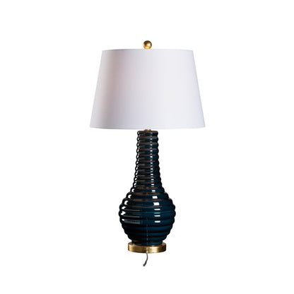 Wildwood Amelia Rich Blue Glaze Ceramic Table Lamp
