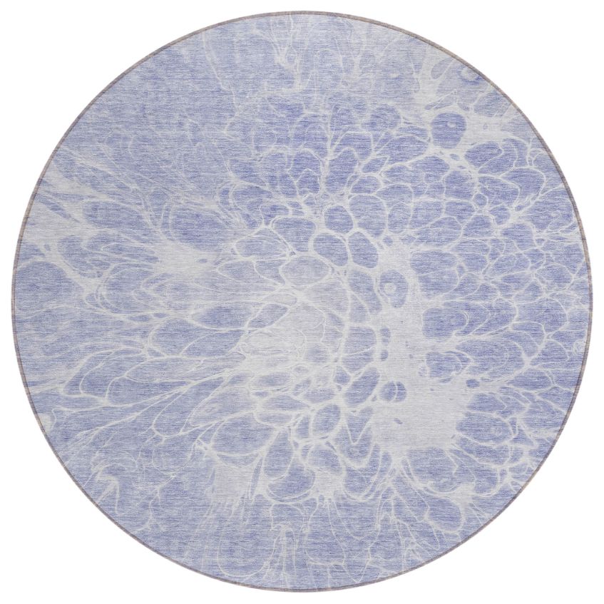 Fluid Drift Lavender Washable Indoor-Outdoor Rug