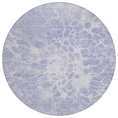 Fluid Drift Lavender Washable Indoor-Outdoor Rug
