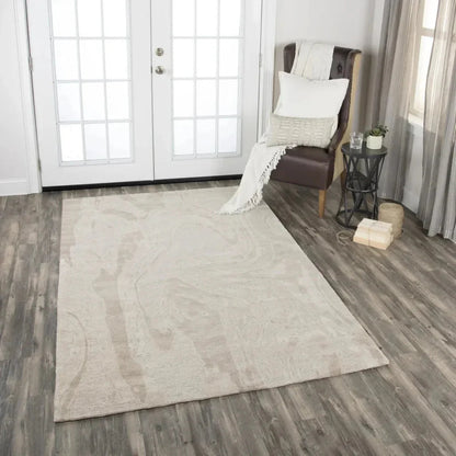 Beng Marble Beige Large Area Rugs For Living Room -- beige