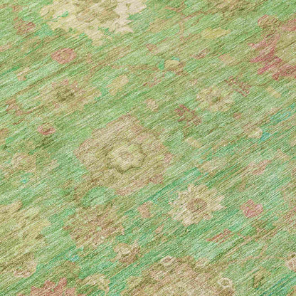 Laeara Lime Washable Indoor-Outdoor Rug
