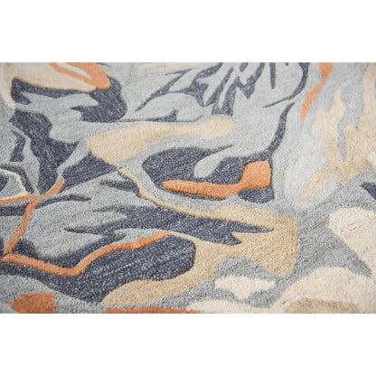 Cang Floral Blue Large Area Rugs For Living Room - LOOMLAN - LOOMLAN - Area Rugs