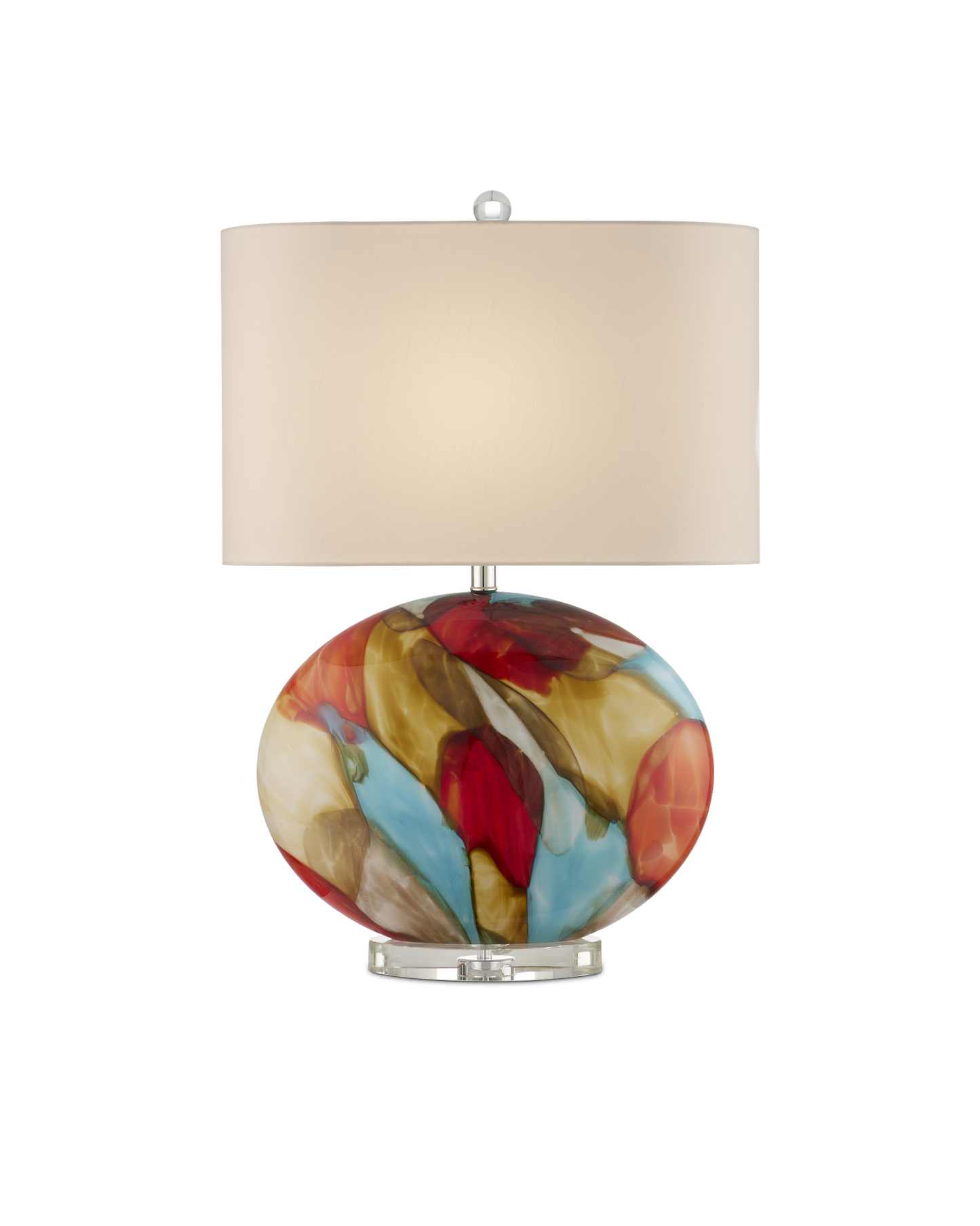 Vivid Glass Multicolor Table Lamp