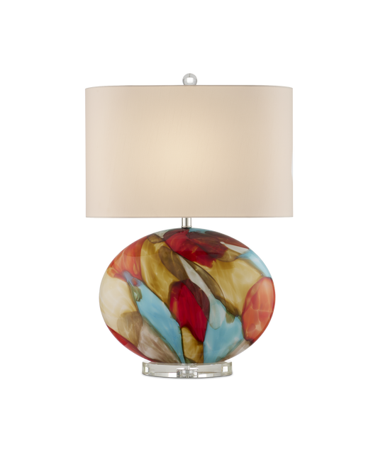 Vivid Glass Multicolor Table Lamp