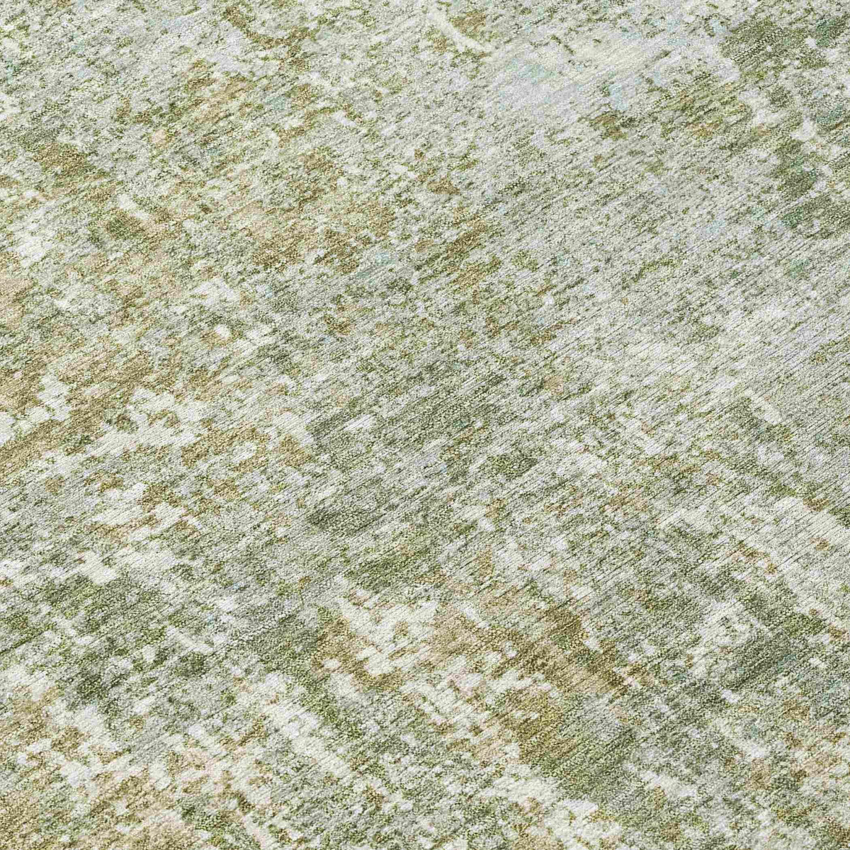 Kaelion Green Washable Indoor-Outdoor Rug