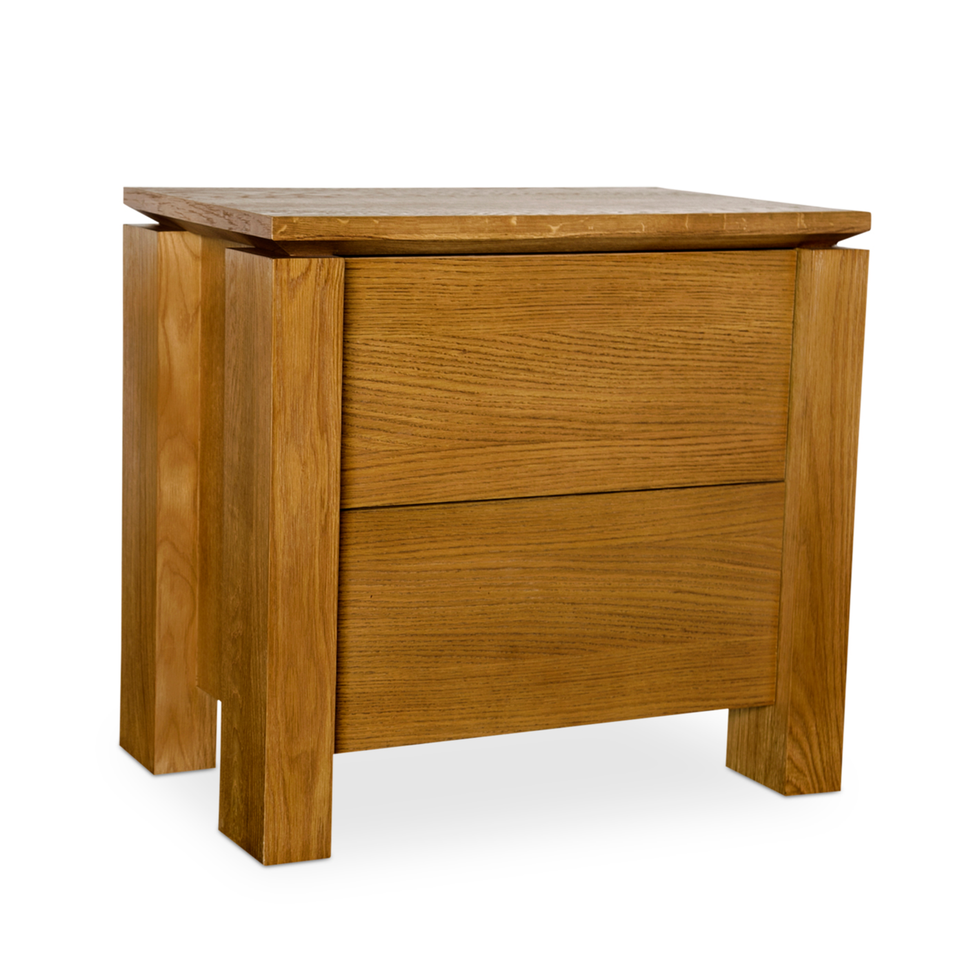 Brook Country Oak With Floating Top Design Nightstand