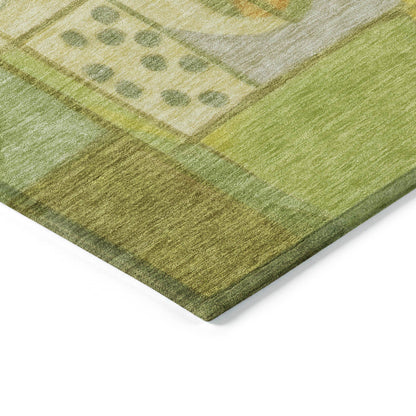 Jaelius Fern Washable Indoor-Outdoor Rug