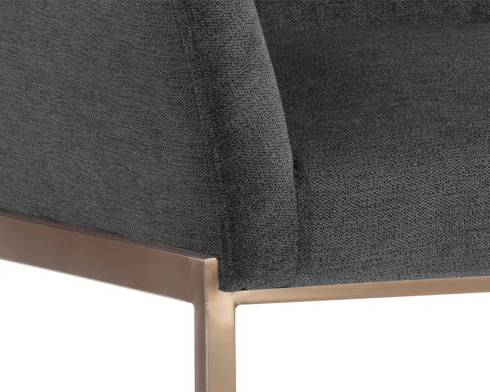 Gesa Fabric Upholstered Counter Stool