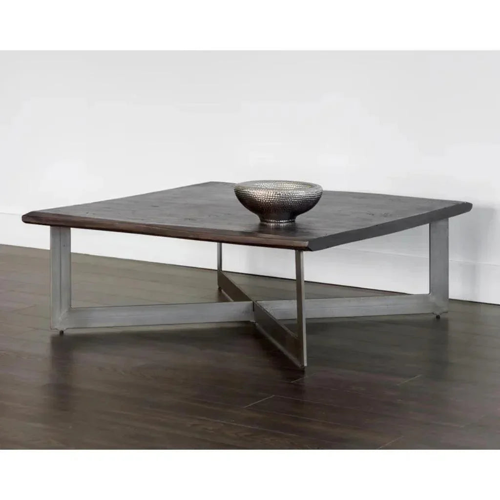 Marley Iron Base Square Coffee Table -- view 2