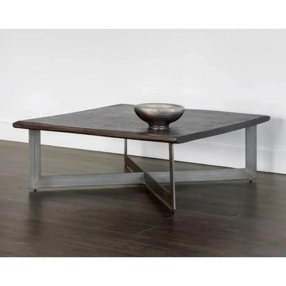 Marley Iron Base Square Coffee Table -- view 2