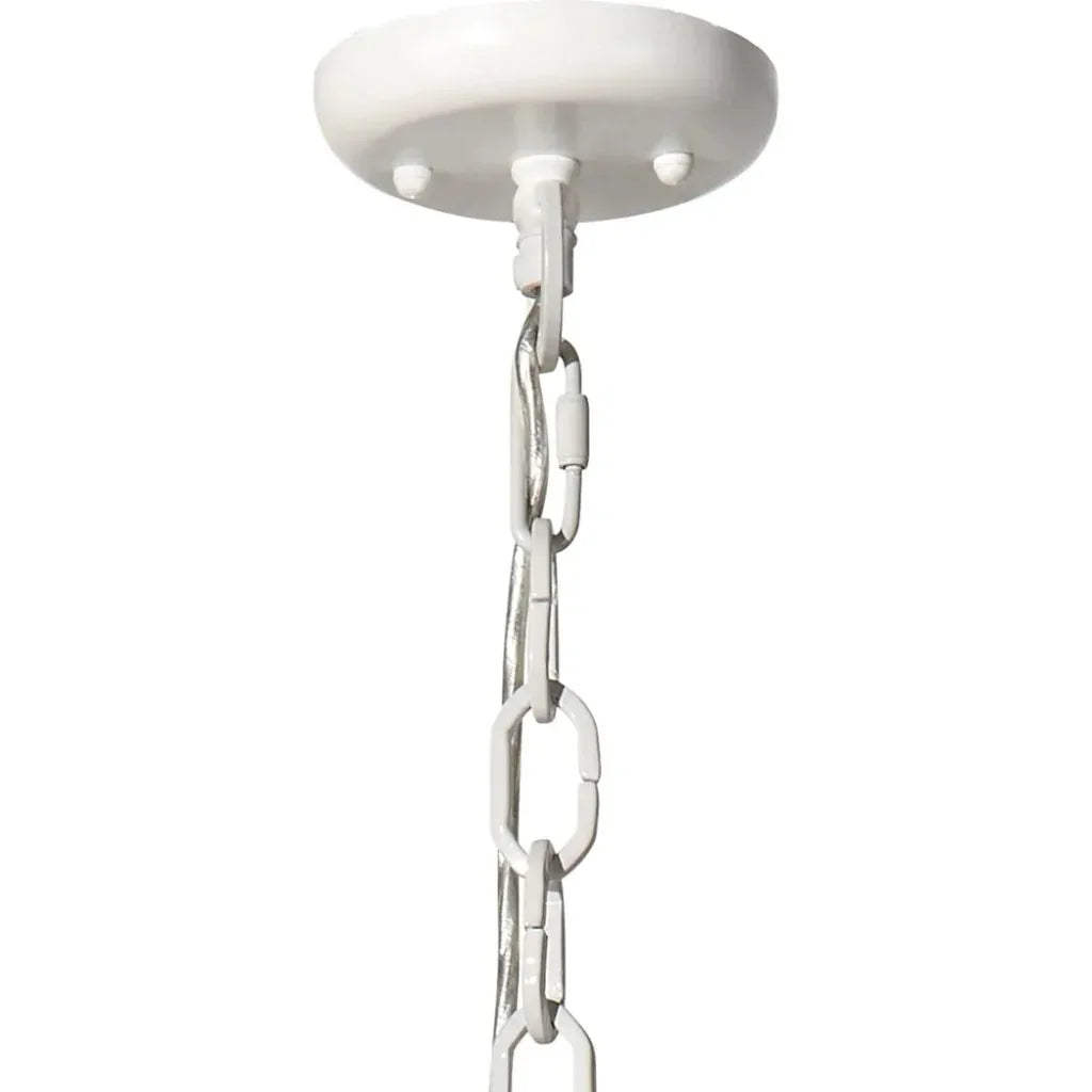 Clamshell Wood Beaded Chandelier -- view 12