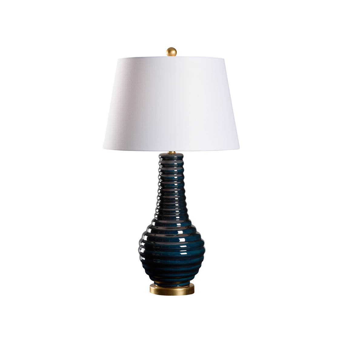 Wildwood Amelia Rich Blue Glaze Ceramic Table Lamp