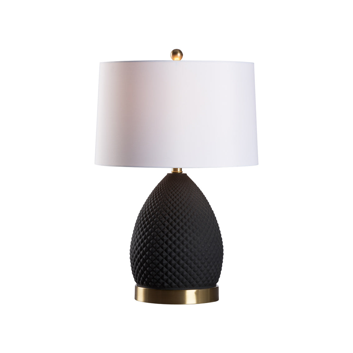 Wildwood Hester Sculptural Black Ceramic Table Lamp