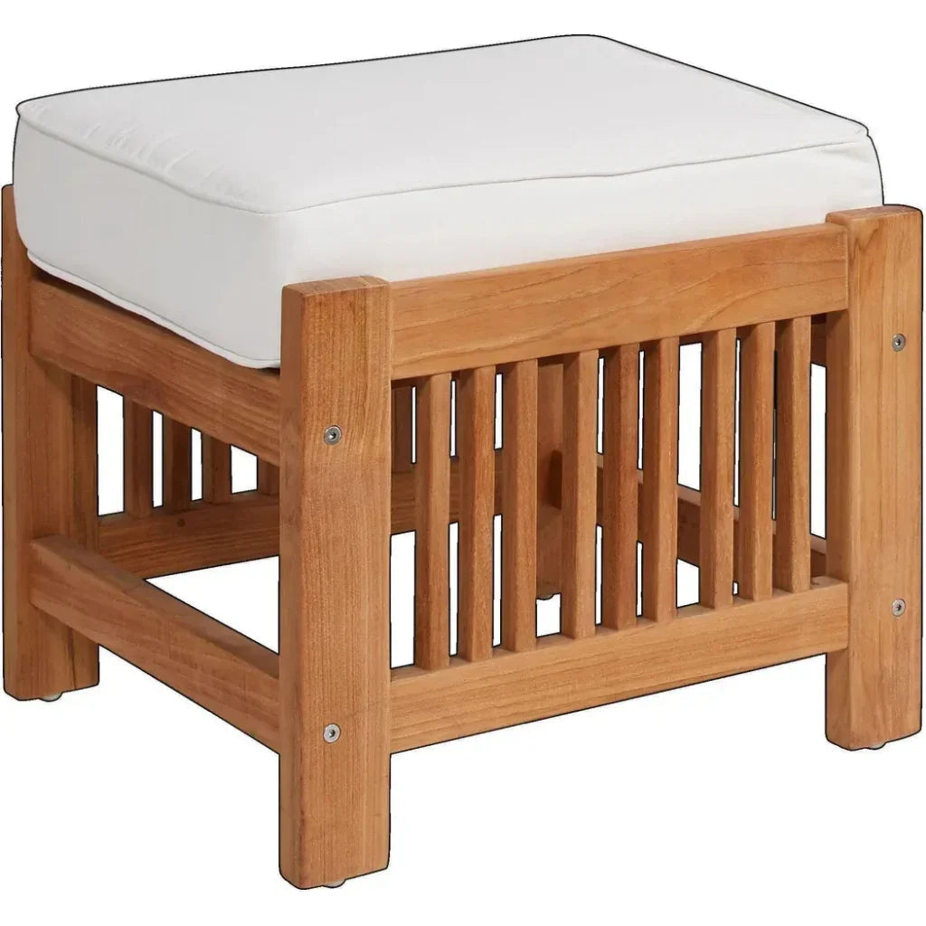 Soleil 2PC Teak Outdoor Lounge Set Sunbrella Cushion -- view 6