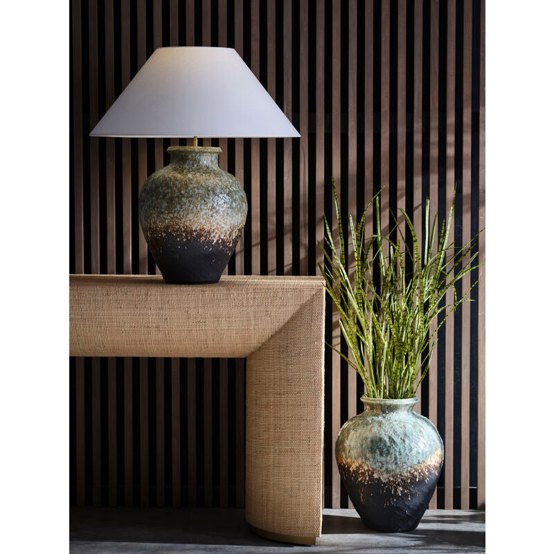 Wildwood Daichi Unique Glaze Finish Handcrafted Table Lamp