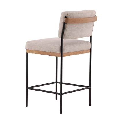 Furniture Classics Joanna Cream Performance Fabric Counter Stool