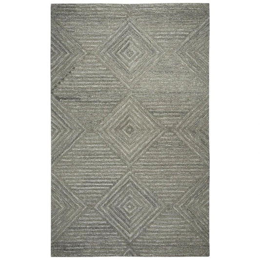 Cito Geometric Gray Large Area Rugs For Living Room