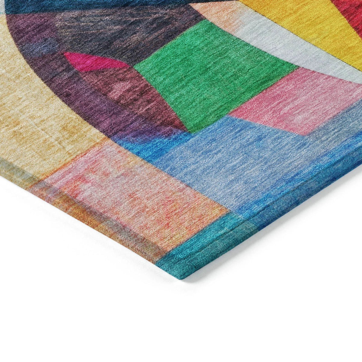 Jaelira Blue Washable Indoor-Outdoor Rug