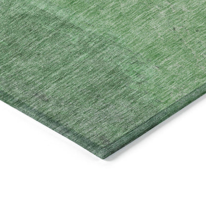 Iriion Green Washable Indoor-Outdoor Rug