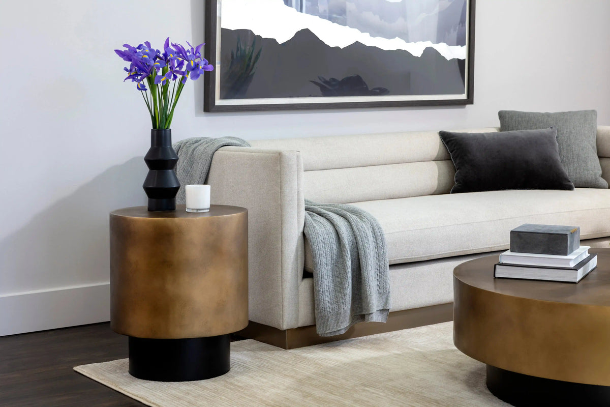SUNPAN Bernaby Iron Round End Table