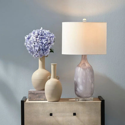 Lavender Glass Acrylic Maya Table Lamp -- view 2